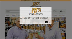 Desktop Screenshot of pjwinespirits.com